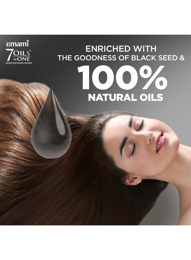 emami Hair Oil Black Seed | 100% Natural Herbal Hair Oil for Premature Grey Hair, Strengthens & Nourishes Hair, Adds Extra Shine | Paraben & Mineral Oil Free | All Hair Types - Image 4